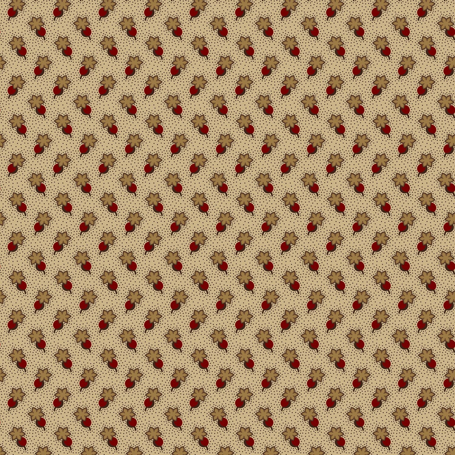 Butternut & Peppercorn 2 by Pam Buda Linen Circle Star # R170755-LINEN