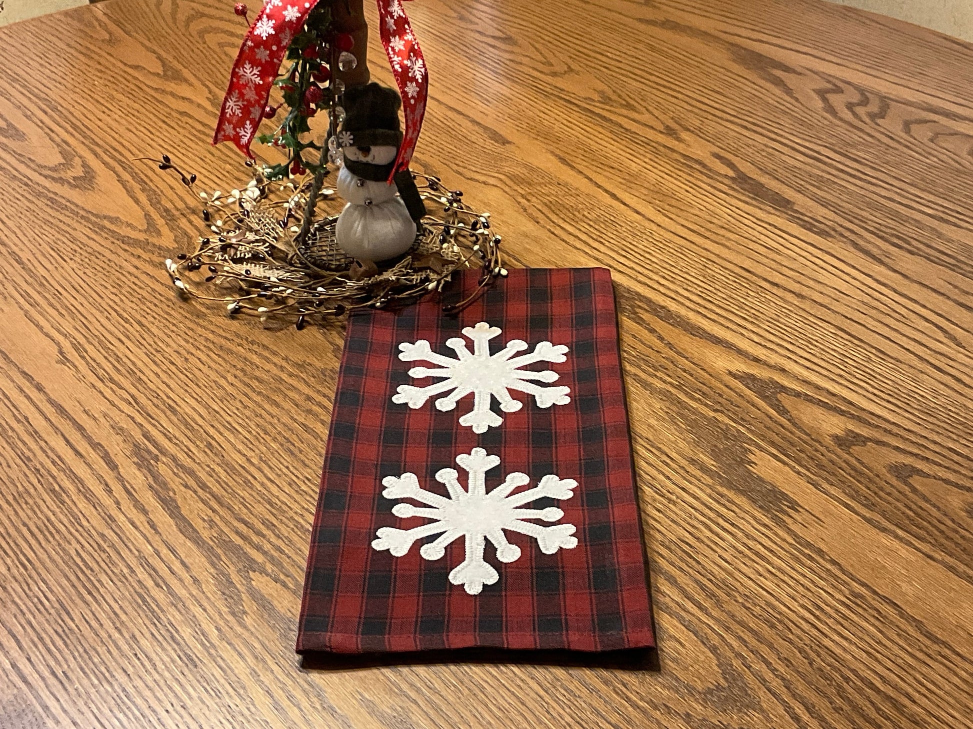 Christmas Primitive Farmhouse Towel Item #1808