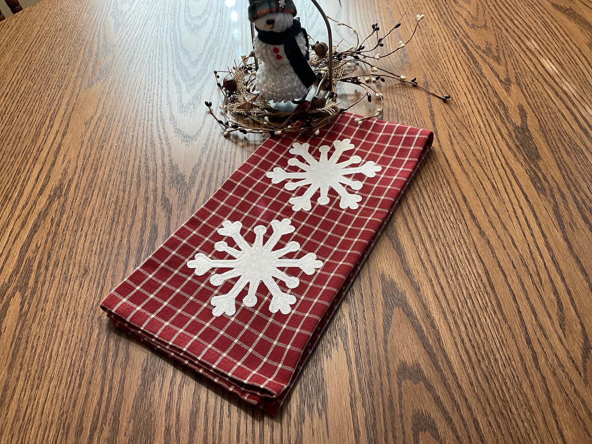 Christmas Primitive Farmhouse Towel Item #1816