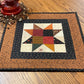 Primitive Farmhouse Scrappy Star Table Topper Item #1830