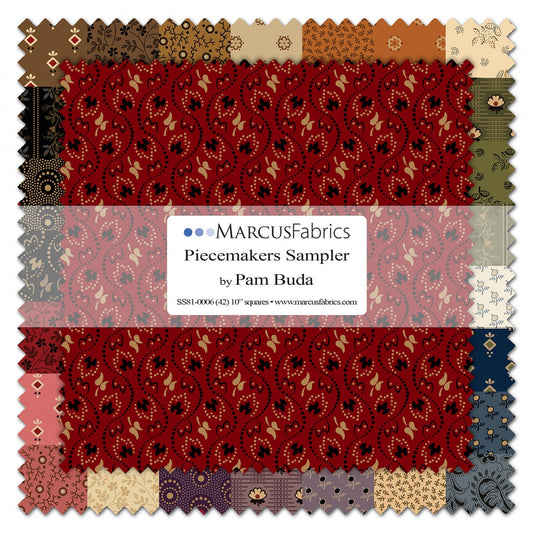 Piecemakers Sampler by Pam Buda 10in Squares 42pcs, # SS81-0006