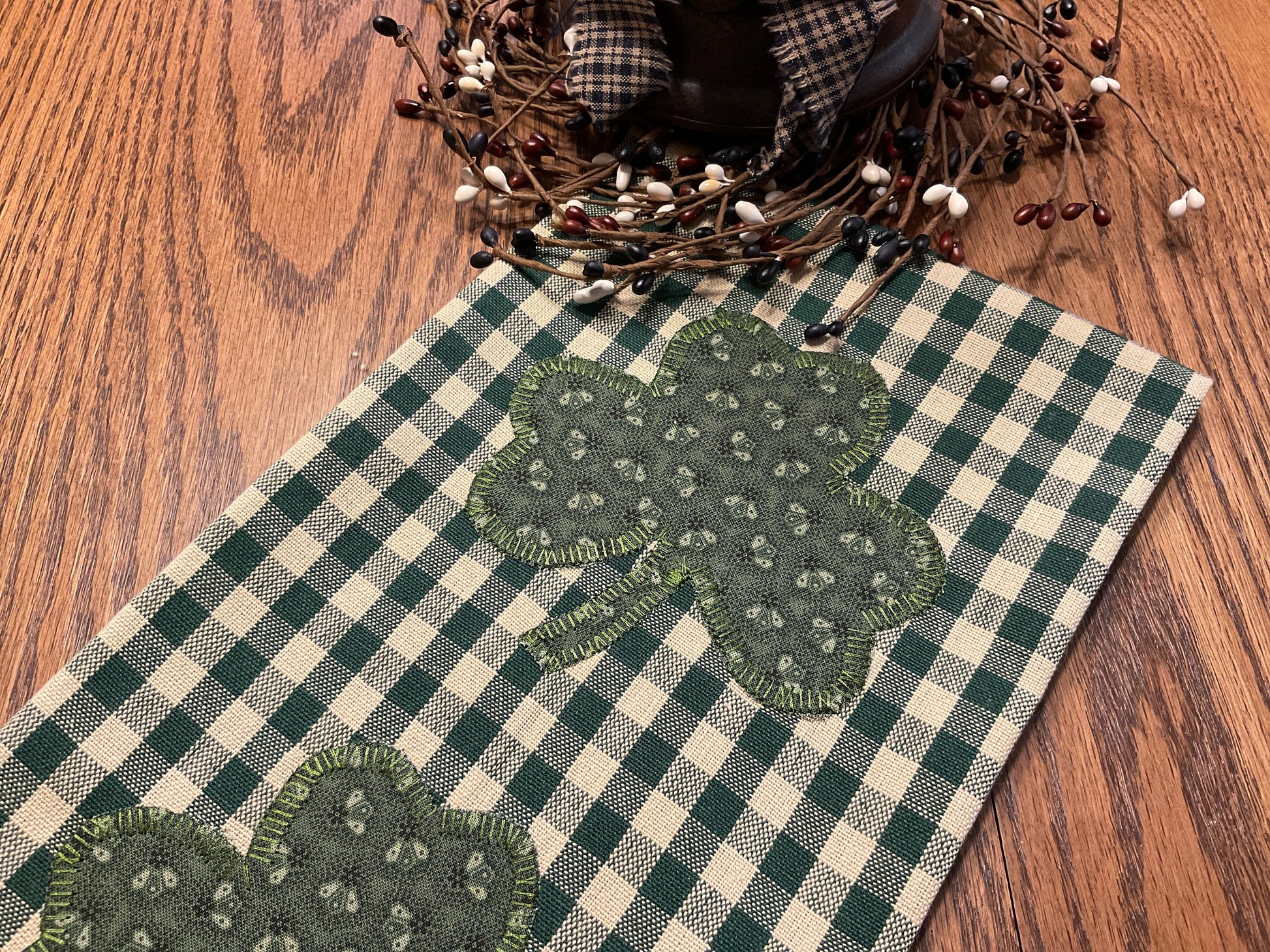 Primitive Farmhouse St.Patrick's Towel Item #1864