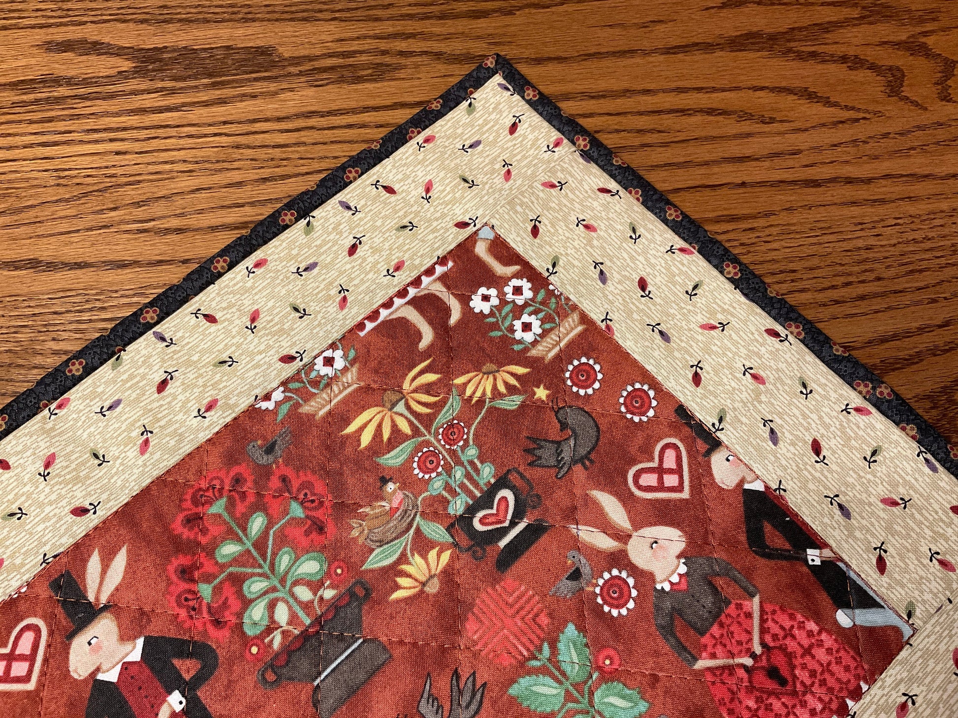 Easter Bunny Primitive Farmhouse Table Runner Item #1861