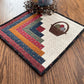 Primitive Farmhouse Log Cabin Easter Bunny Table Topper Item #1845