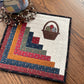Primitive Farmhouse Log Cabin Easter Bunny Table Topper Item #1845
