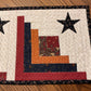 Primitive Farmhouse Log Cabin Table Runner Item #1851