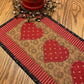 Valentine Primitive Farmhouse Heart Table Runner Item 1842