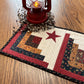 Primitive Farmhouse Log Cabin Table Runner Item #1865