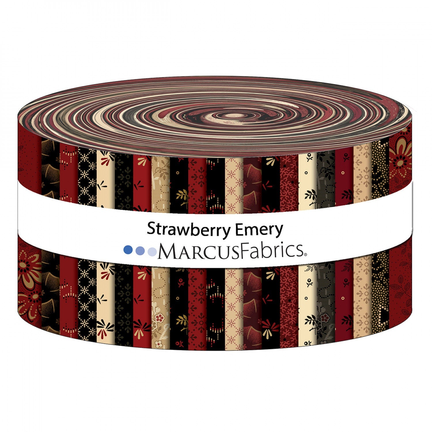 Strawberry Emery by Pam Buda 2-1/2in Strips 40pcs,# ST87-0006