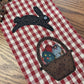 Primitive Farmhouse Easter Bunny Towel Item #1870