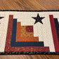 Primitive Farmhouse Log Cabin Table Runner Item #1851