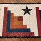 Primitive Farmhouse Log Cabin Table Runner Item #1851