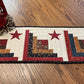 Primitive Farmhouse Log Cabin Table Runner Item #1865
