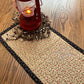 Primitive Farmhouse Log Cabin Table Runner Item #1865