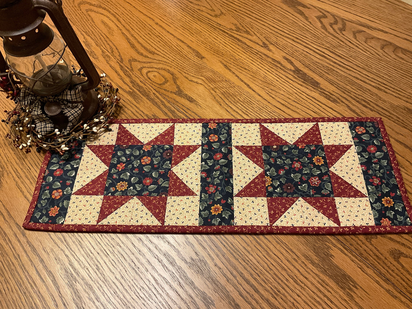 Primitive Farmhouse Star Table Runner Item #1883